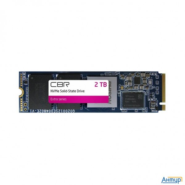 Cbr Ssd-002tb-m.2-ex22, Внутренний Ssd-накопитель, серия "extra", 2000 Gb, M.2 2280, Pcie 4.0 X4, Nv
