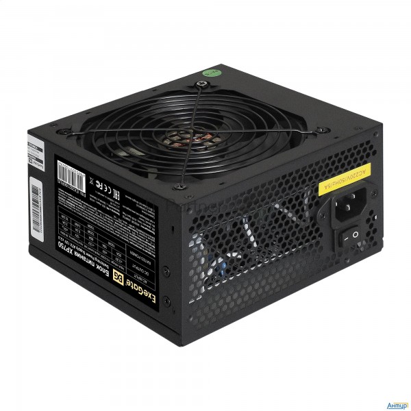 Блок питания 750w Exegate Ex292166rus Xp750 (atx, 12cm Fan, 24pin, 4+4pin, Pcie, 3xsata, 2xide, Fdd,