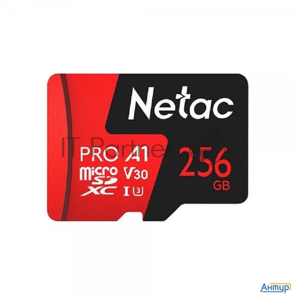 Карта Microsd Card Netac P500 Extreme Pro 256gb, Retail Version W/sd Adapter