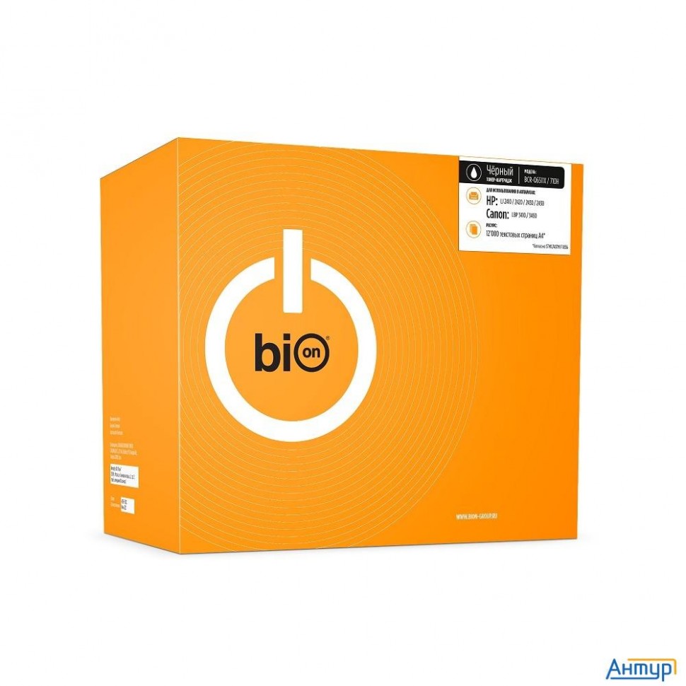 Bion  Bcr-q6511x/710h Картридж для Hp Laserjet 2420/2420dn/2420n/2400/2420d/2410/2430; Canon Lbp 346