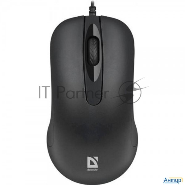 Проводная оптическая мышь Defender Classic Mb-230 4кнопки,1000/1200dpi,черный