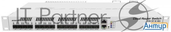 Коммутатор Mikrotik Crs317-1g-16s+rm 16х Sfp+, 1х 1g Rj45, Swos или Routeros