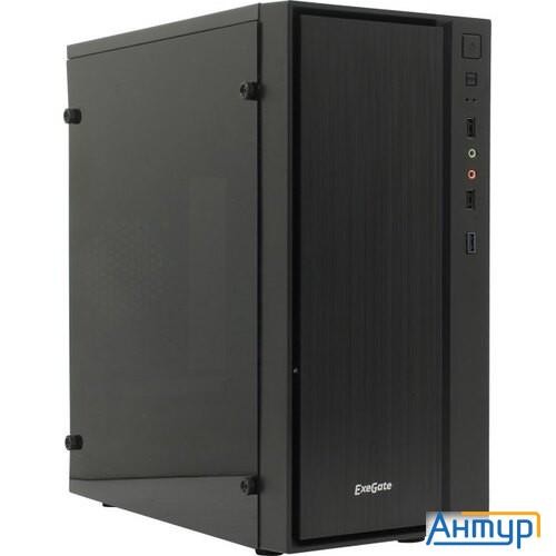 Exegate Ex283752rus Корпус Minitower Exegate Mevo-9301-rgb-600w-12 (matx, БП 600npx с вент. 12см, с