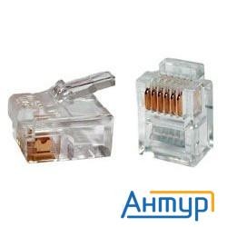 Rj12 коннектор телефонный 6p6c (100 шт. в уп.!!!)