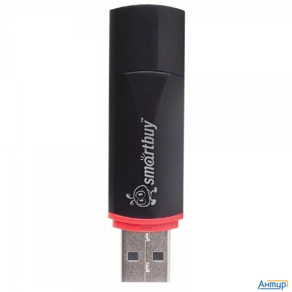 Smartbuy Usb Drive 4gb Crown Black Sb4gbcrw-k