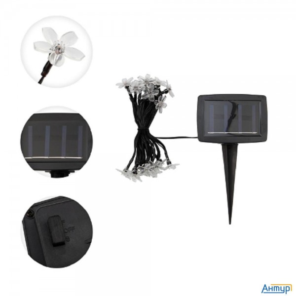 Rexant (602-270) Гирлянда садовая (каскад) Ночной букет 4м, мультиколор, с аккумулятором и выносной