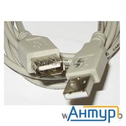 Кабель Gembird Pro Ccf-usb2-amaf-6 Usb 2.0 кабель удлинительный 1.8м Am/af  позол.конт., фер.кол.,
