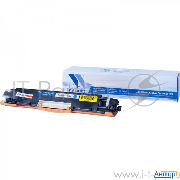 Картридж Nvprint совместимый Hp Ce311a/cf351a/canon 729 Cyan для Laserjet Color Pro 100 M175a/m175nw