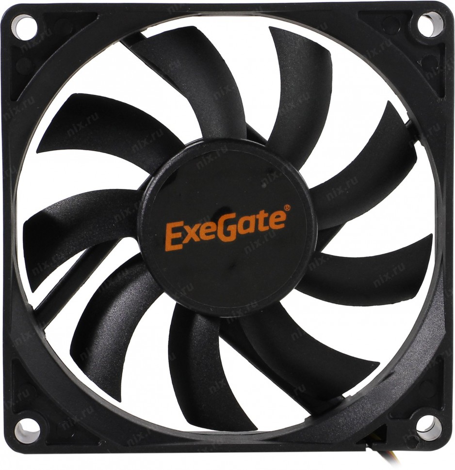 Exegate Ex283373rus Вентилятор Exegate Extrasilent Es08015s3p, 80x80x15 мм, подшипник скольжения, 3p