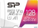 Флеш карта Microsd 128gb Silicon Power Elite A1 Microsdxc Class 10 Uhs-i U3 100 Mb/s (sd адаптер)