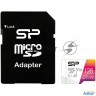 Флеш карта Microsd 128gb Silicon Power Elite A1 Microsdxc Class 10 Uhs-i U3 100 Mb/s (sd адаптер)