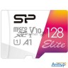 Флеш карта Microsd 128gb Silicon Power Elite A1 Microsdxc Class 10 Uhs-i U3 100 Mb/s (sd адаптер)
