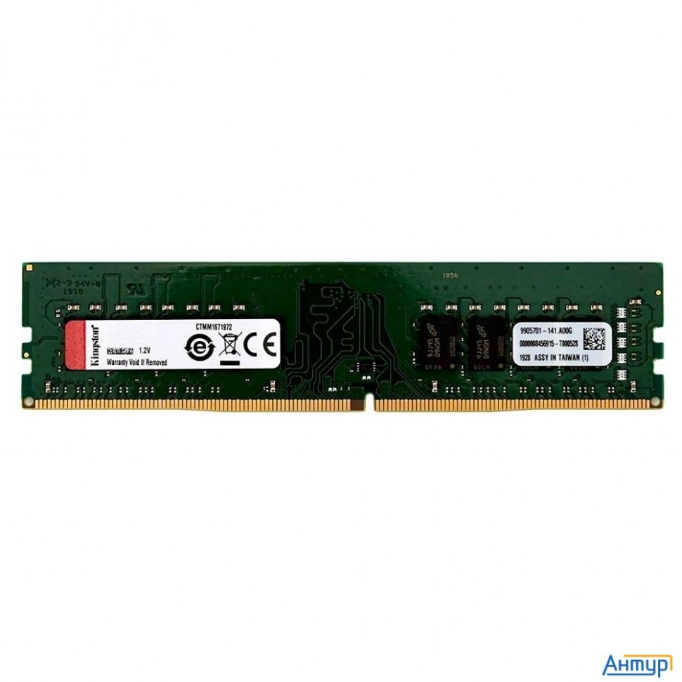 Kingston Ddr4 Dimm 16gb Kvr32n22d8/16wp Pc4-25600, 3200mhz, Cl22