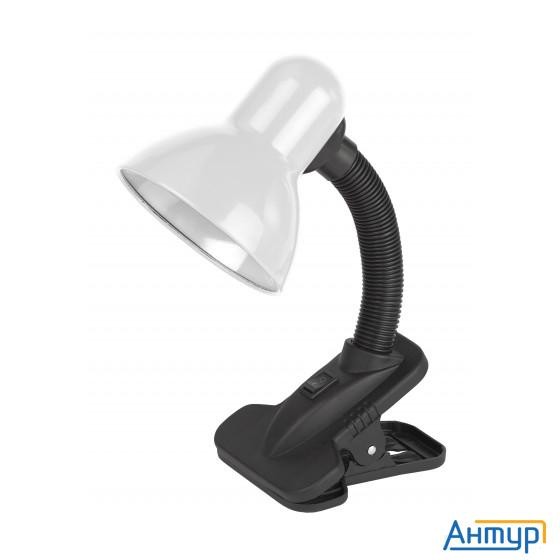 ЭРА Б0035059 Настольный светильник N-212-e27-40w-w на прищепке белый