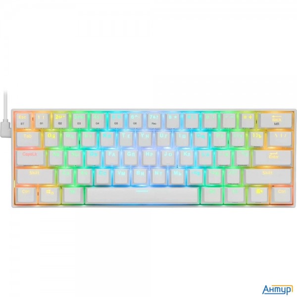 Redragon Беспроводная клавиатура Draconic Ru,rgb, Bluetooth 5.0, White [77810]