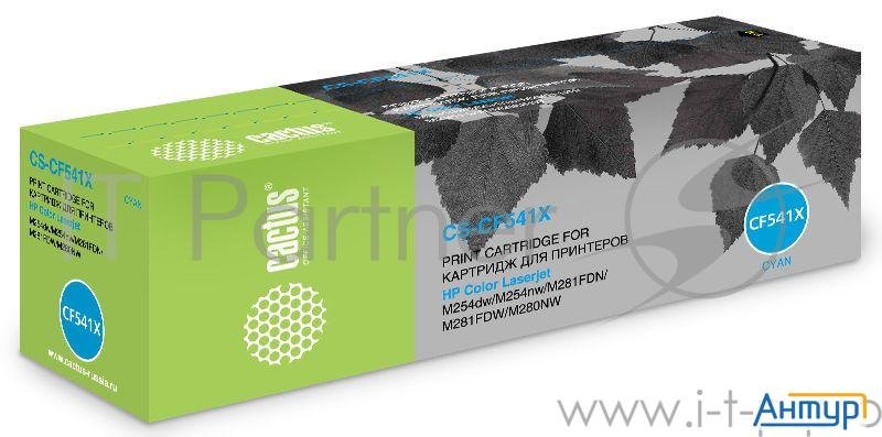 Cactus Cf541x Картридж для Hp Clj Pro M254nw/dw/m280nw/m281fdn/m281fdw, M, 2,5k