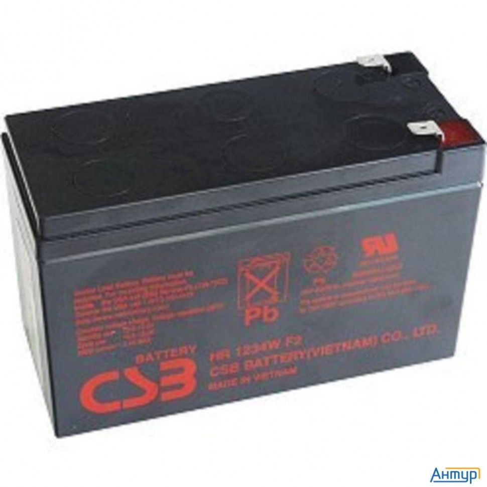 Csb Батарея Ups123607 (12v 7.5ah) F2 (средний срок службы составляет до 5 лет)