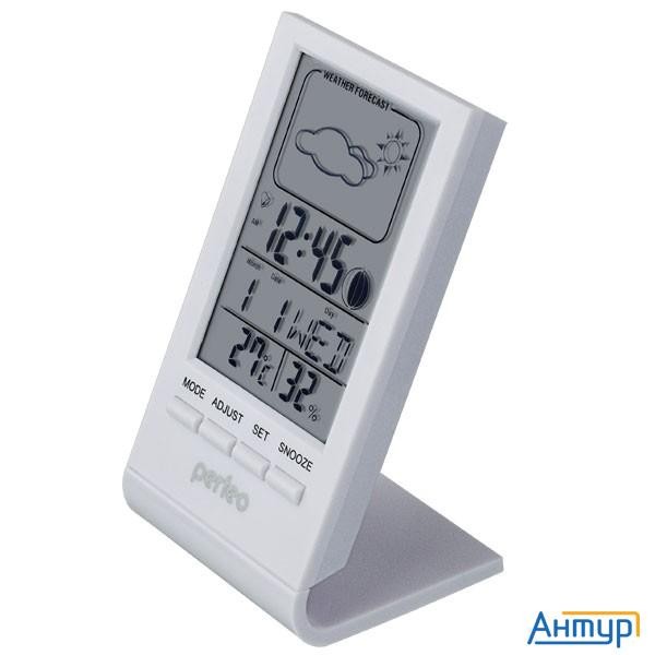 Perfeo Часы-метеостанция "angle", белый, (pf-s2092) время, температура, влажность, дата