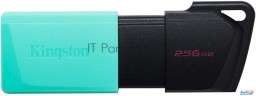 Флеш Диск Kingston 256gb Datatraveler Dtxm Dtxm/256gb Usb3.2 черный/зеленый