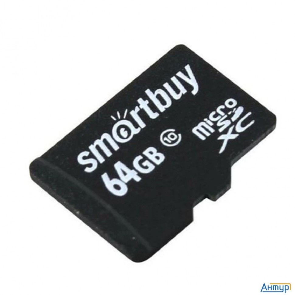 Флеш карта Micro Sdxc карта памяти Smartbuy 64gb Class 10 (без адаптера) Le  (sb64gbsdcl10-00le)