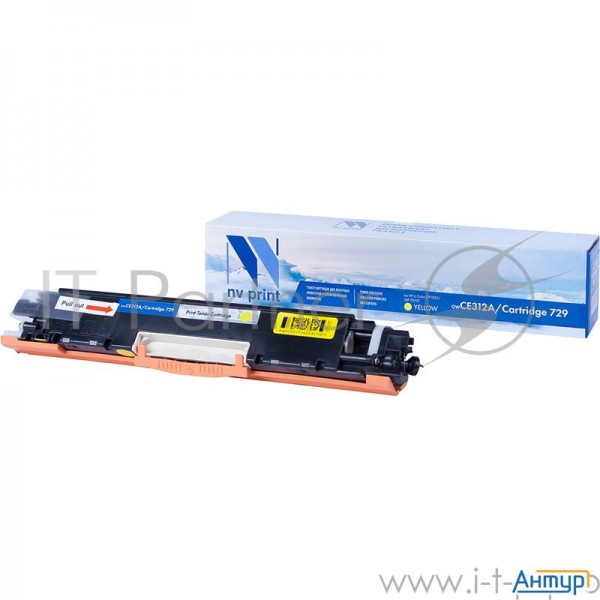 Картридж Nvprint совместимый Hp Ce312a/canon 729 Yellow для Laserjet Color Pro 100 M175a/m175nw/cp10