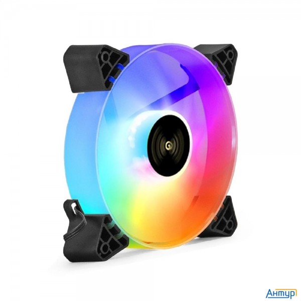 Exegate Ex295966rus Вентилятор 12В Dc с подсветкой Exegate Ex12025hm3pm.frgb.5csu (120x120x25 мм, Hy