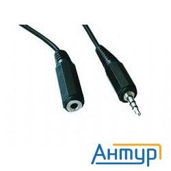 Кабель аудио удлинит. Gembird, джек3.5, 5м [cca-423-5m]