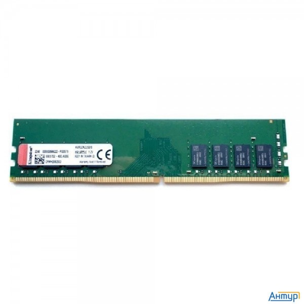 Kingston Ddr4 Dimm 8gb Kvr32n22s8/8wp Pc4-25600, 3200mhz, Cl22