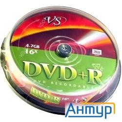 Диски Vs Dvd+r 4.7gb, 16x, Cake Box 10шт.