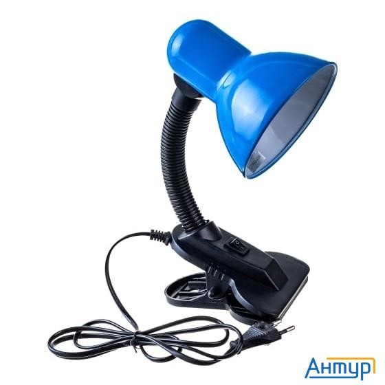 ЭРА Б0035060 Настольный светильник N-212-e27-40w-bu на прищепке синий