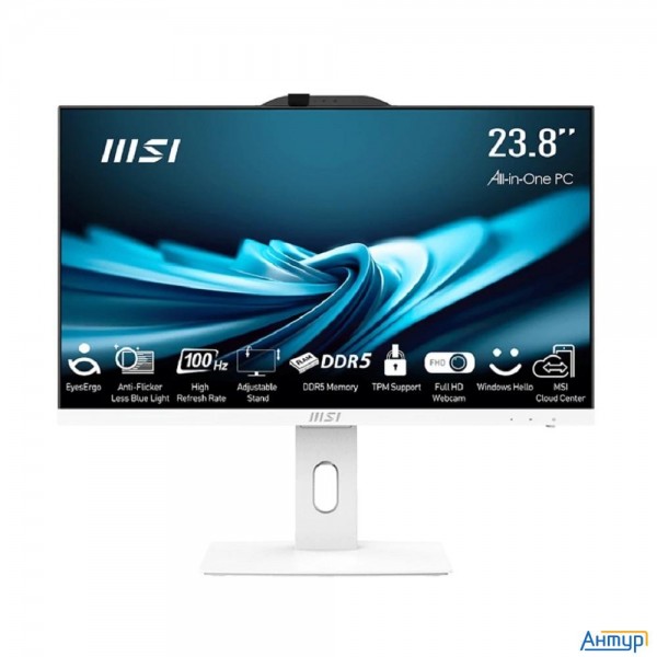 Msi Pro Ap242p 14m Aio [9s6-ae0622-846] White 23.8" {fhd  Non-touch  I5-14400 (2.5ghz)/ 8gb Ddr5(1x8
