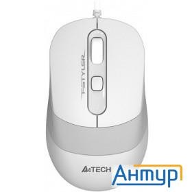 A-4tech Мышь Fstyler Fm10 White белый/серый оптическая (1000dpi) Usb [1147676]
