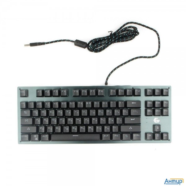 Клавиатура механическая Gembird Kb-g540l {usb, черн, переключатели Outemu Blue, 87 клавиши, подсветк