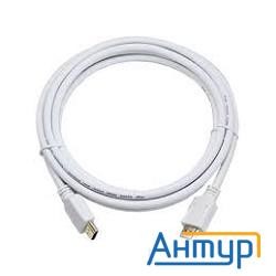Кабель Hdmi Gembird/cablexpert , 3м, V1.4, 19m/19m, белый, позол.разъемы, экран, пакет(cc-hdmi4-w-10