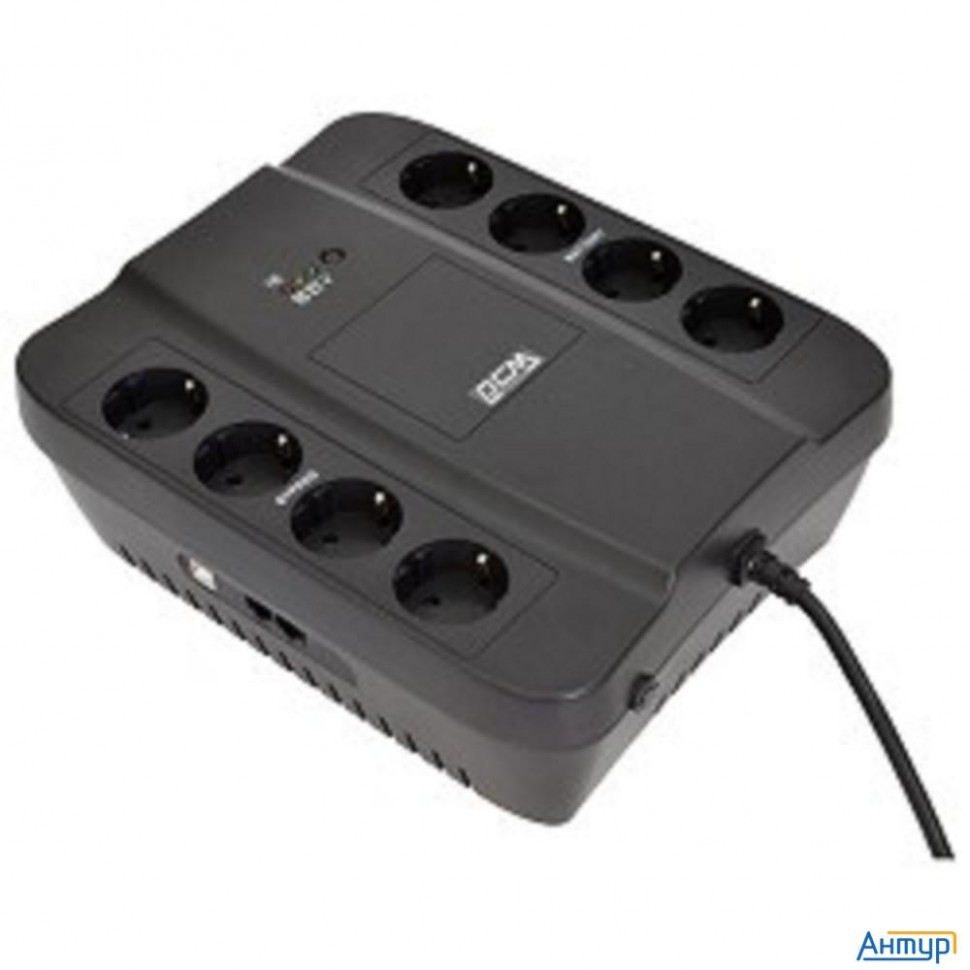 Powercom Spd-650u ИБП {line-interactive, 650va / 390w, Tower, Schuko, Usb} (688275)