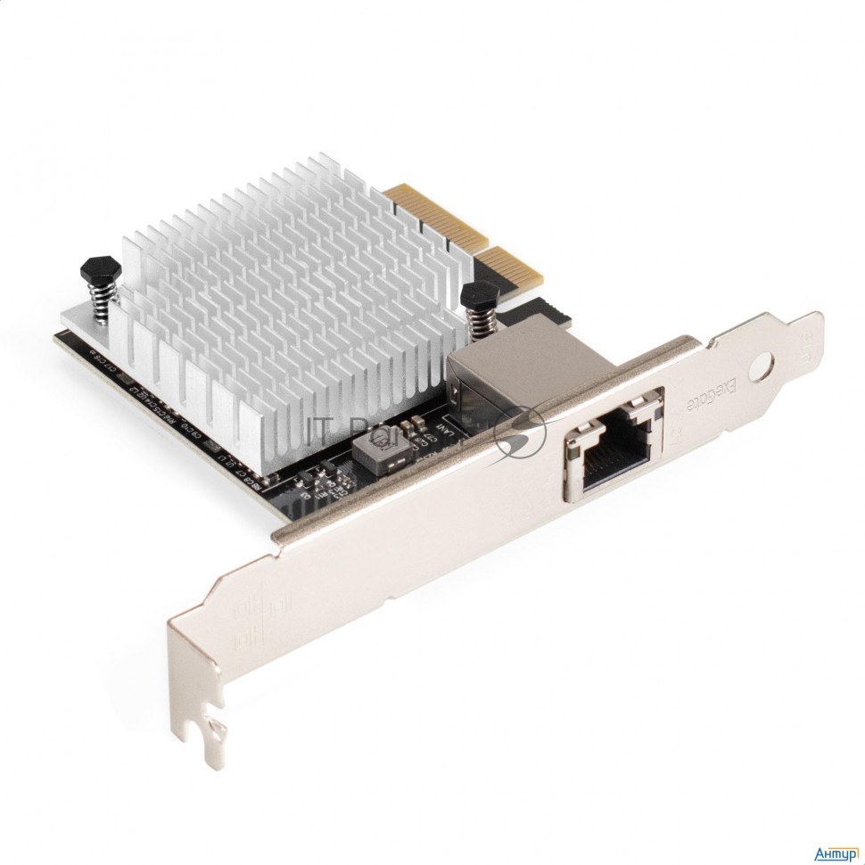 Сетевой адаптер Exegate Exe-107s (pci-e X4 V3.0, 1xrj45, Utp 100mbps/1000mbps/2.5gbps/10gbps Marvell