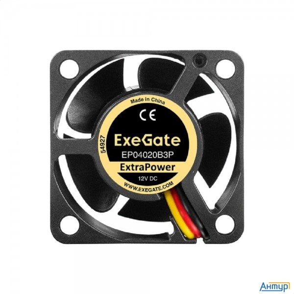 Exegate Ex297017rus Вентилятор 12В Dc Exegate Extrapower Ep04020b3p (40x40x20 мм, 2-ball (двойной ша
