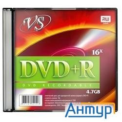 Диски Vs Dvd+r 4.7gb, 16x, Slim Case 5шт.