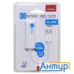 5bites Кабель-адаптер 5bites Ua2-45-02wh Usb2.0 -> Rj45 10/100 Мбит/с, 10см