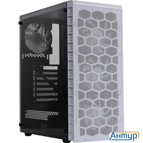Powercase Cmiz4cw-l4 Корпус Mistral Z4 С White, Tempered Glass, Mesh, 4x 120mm 5-color Led Fan, белы