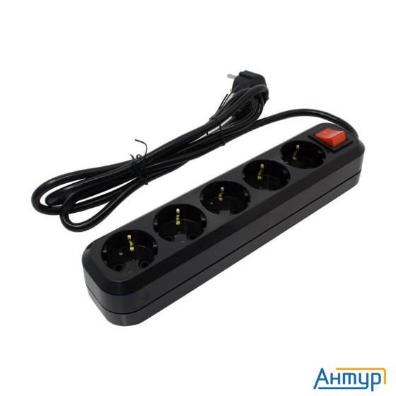 5bites Sp5b-318 Сетевой фильтр 5s / 3*1.5mm2 / 16a / Abs / 1.8m / Black