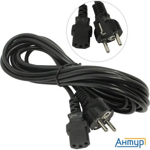 Exegate Es280998rus Кабель питания Exegate Special Pc-5s (Евровилка Schuko->С13) 3*0.75mm?, Cca, чер