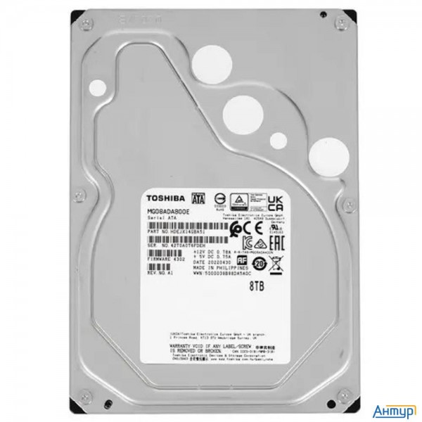 8tb Toshiba Hdd Server (mg08ada800e) {sata-iii, 7200 Rpm, 256mb Buffer, 3.5" Analog Mg06aca800e}
