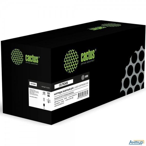 Картридж лазерный Cactus Cs-tk3430 Tk-3430 черный (25000стр.) для Kyocera Ecosys Pa5000x/ma5500ifx
