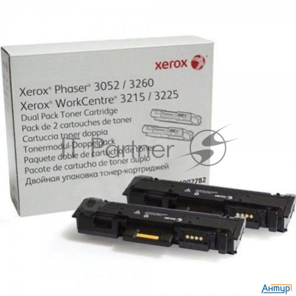 Тонер-картридж Xerox 106r02782 черный, 6000 стр. (упаковка 2шт х 3000 стр.), для Phaser 3052/3260/wc