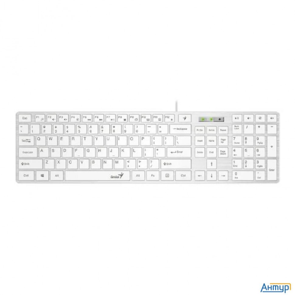 Клавиатура Genius Slimstar 126 White Usb [31310017410]