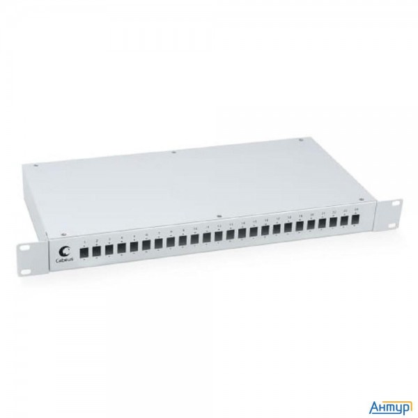 Cabeus Fo-19-24sc Кросс бокс оптический 19" на 24 Sc (lc Duplex) со сплайс-кассетой и КДЗС (без пигт