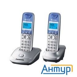 Kx-tg2512rus (серебристый) (Доп трубка в комплекте,АОН, Caller Id,спикерфон на трубке,полифония)