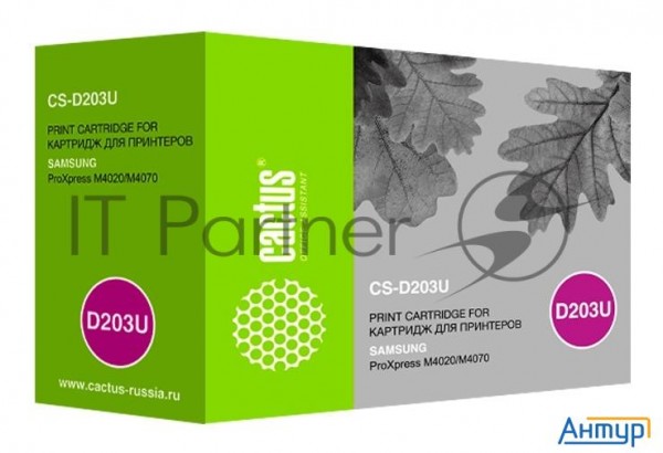 Тонер Картридж Cactus Cs-d203u черный для Samsung Proxpress M4020/m4070 (15000стр.)
