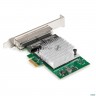 Сетевой адаптер Exegate Exe-564 (pci-e X1 V2.0, 4xrj45, Utp 10/100/1000mbps, Realtek Chipset Rtl8111